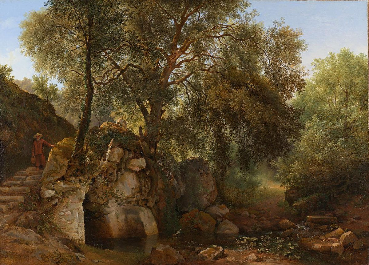 View in the Park of the Villa Chigi at Ariccia