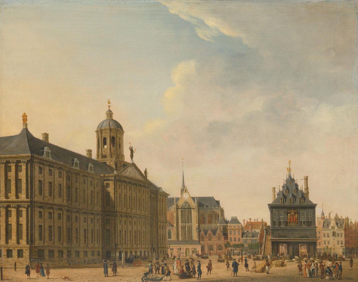 View of the Dam in Amsterdam