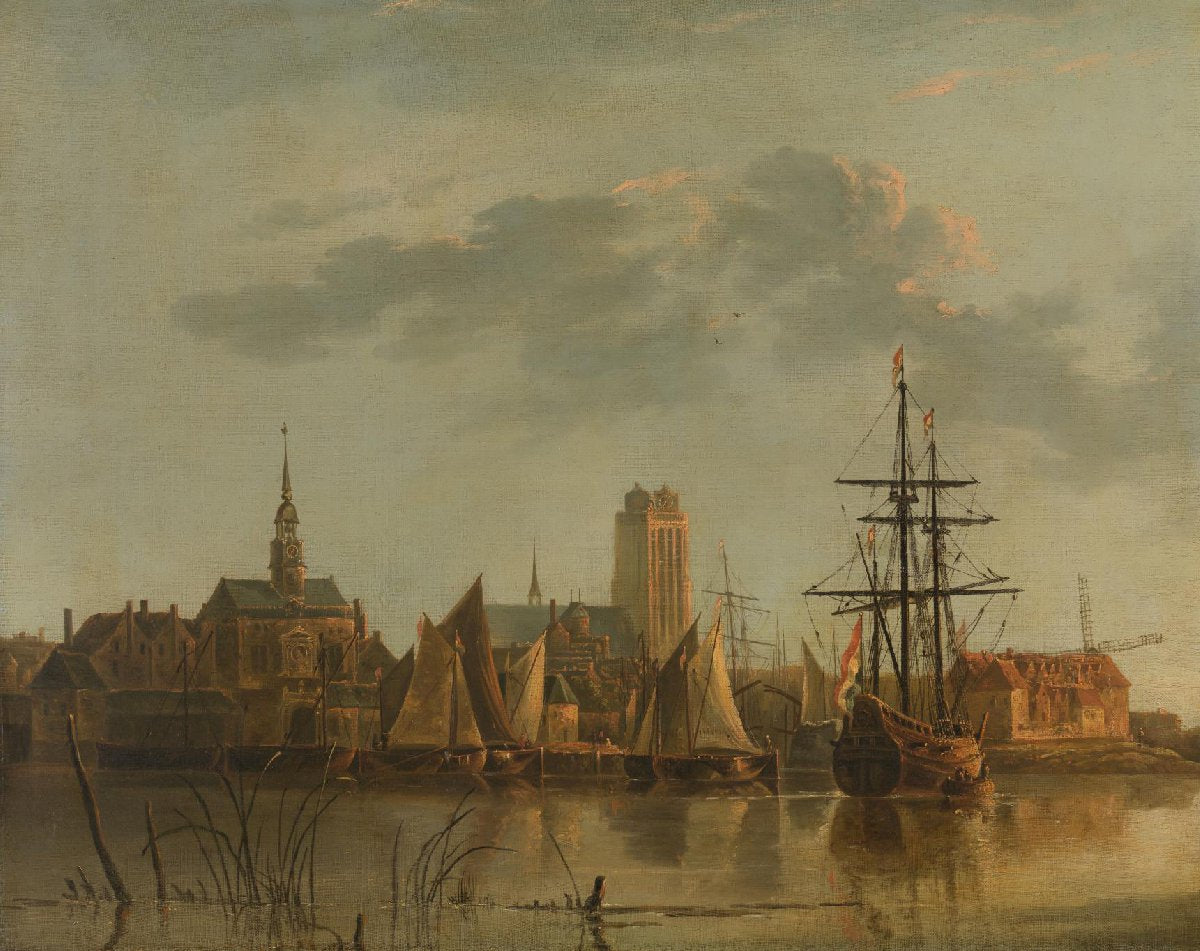View of Dordrecht at Sunset