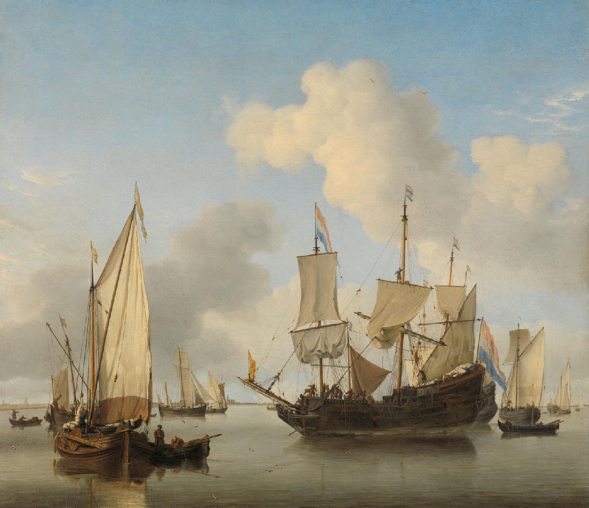 Ships at Anchor on the Coast