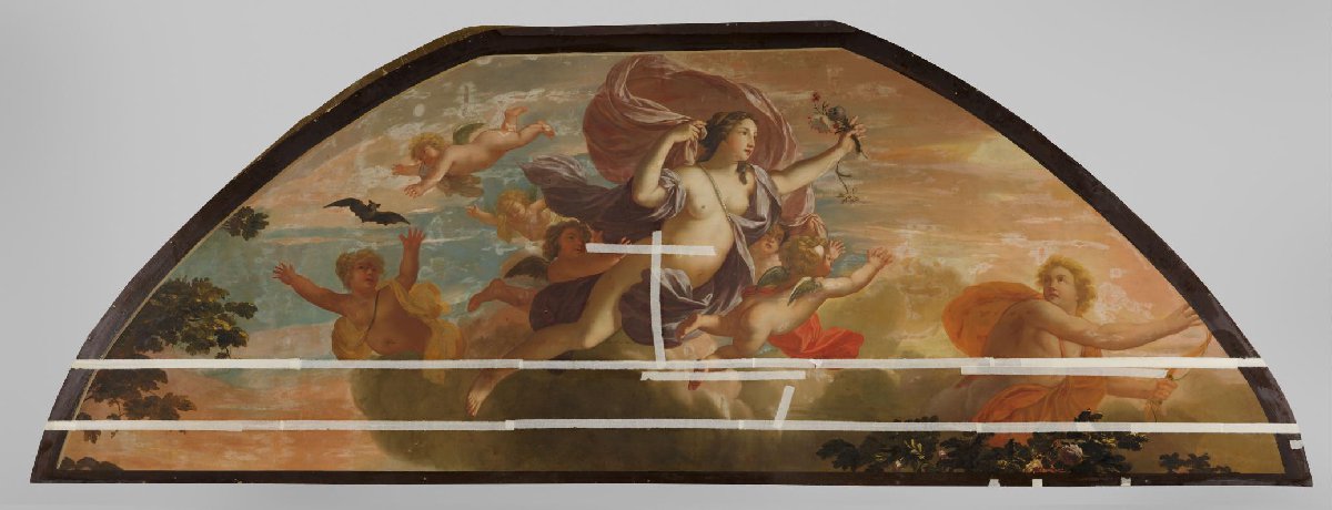 Plafondschildering met allegorische voorstelling van de Ochtend