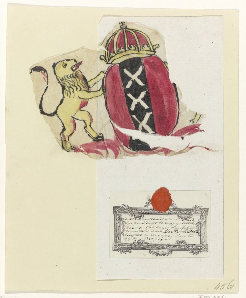 Fragment van een luchtballon, 1784