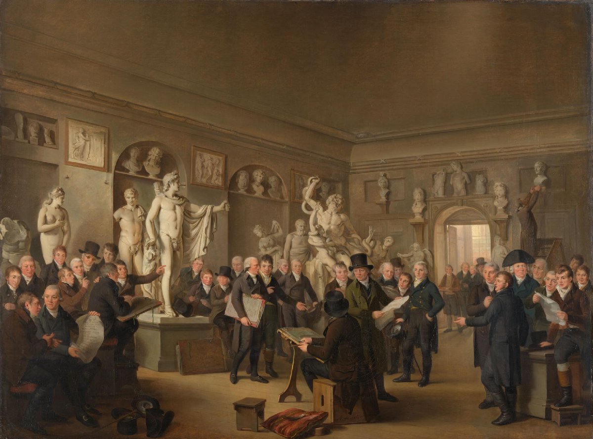 De beeldenzaal van de Maatschappij Felix Meritis