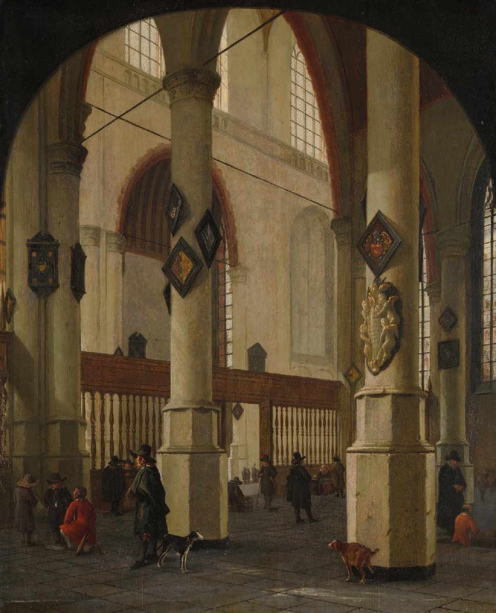 Interior of the Oude Kerk in Delft