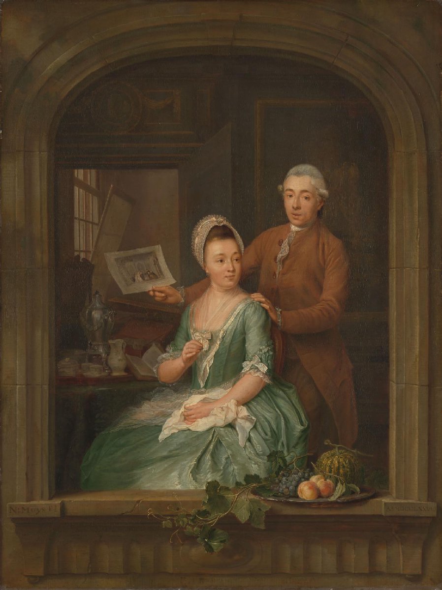 Portret van Robert Muys en Maria Nozeman