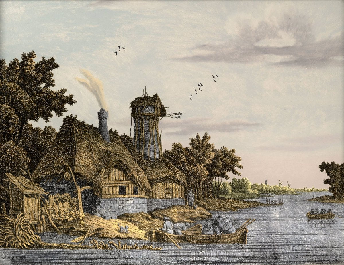 Mill along a River