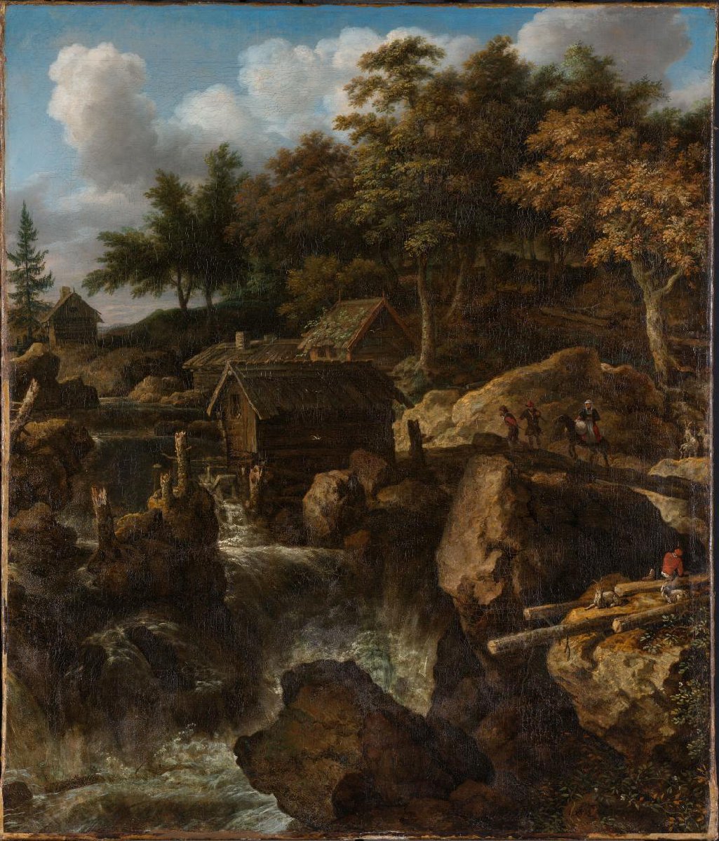 Swedish Landscape with a Waterfall