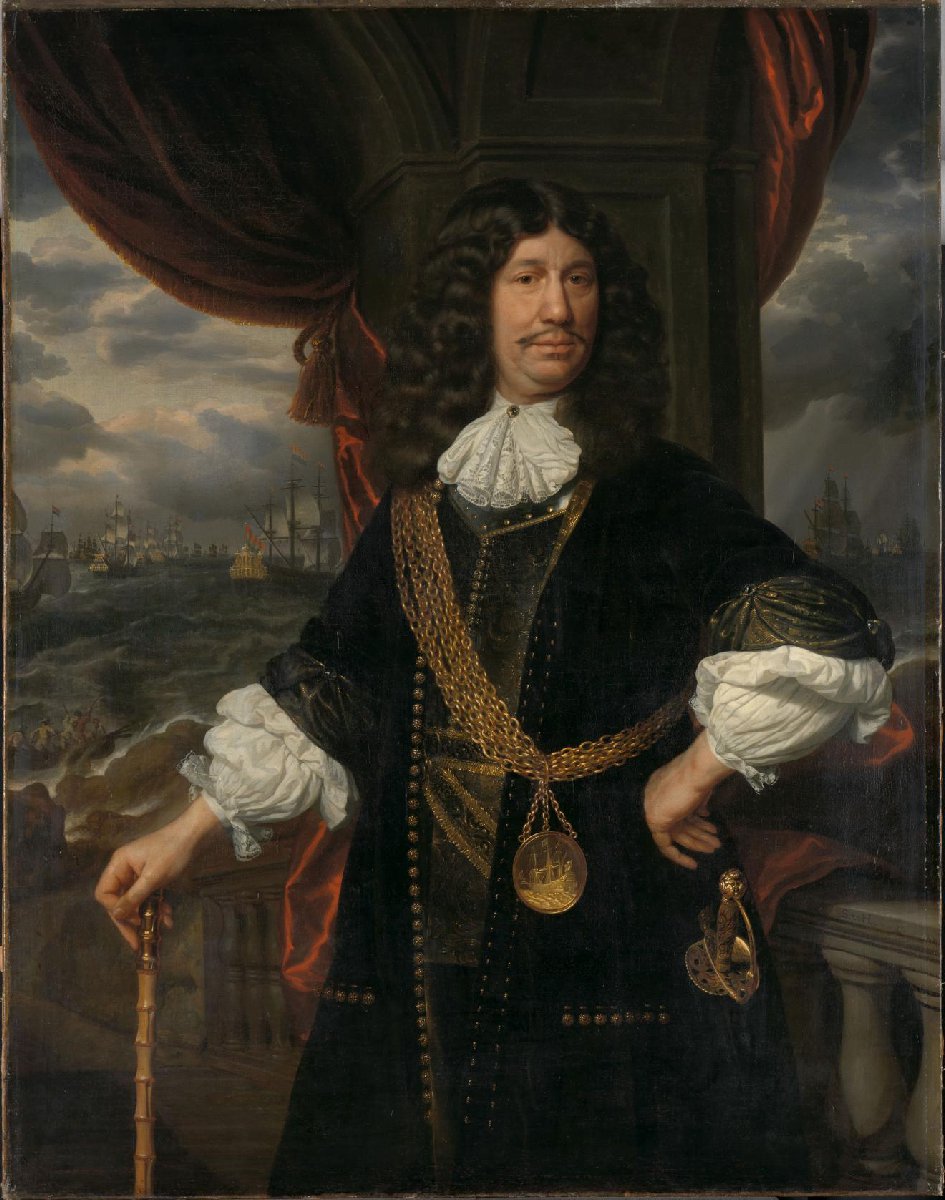 Portret van Mattheus van den Broucke (1620-1685). Raad van Indië