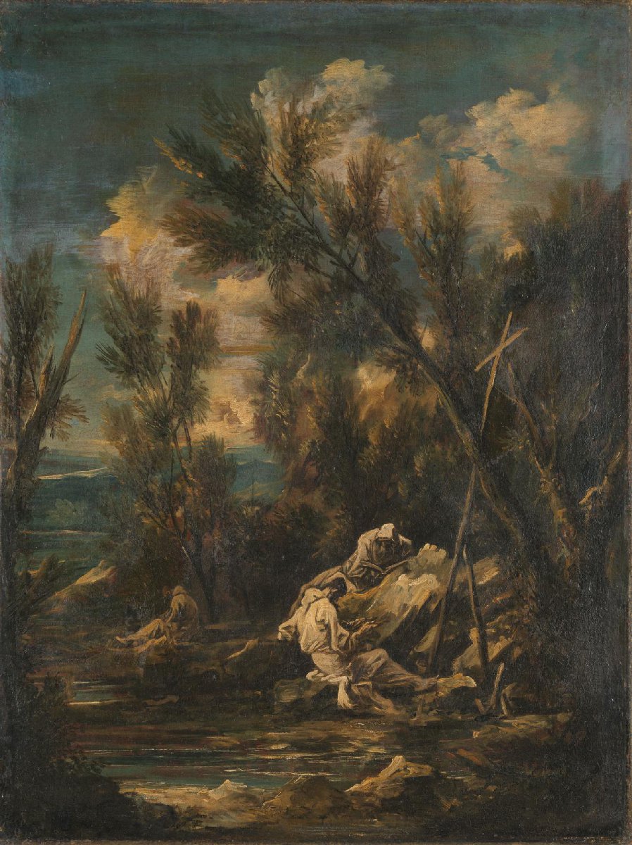Carthusian Monks in a Landscape
