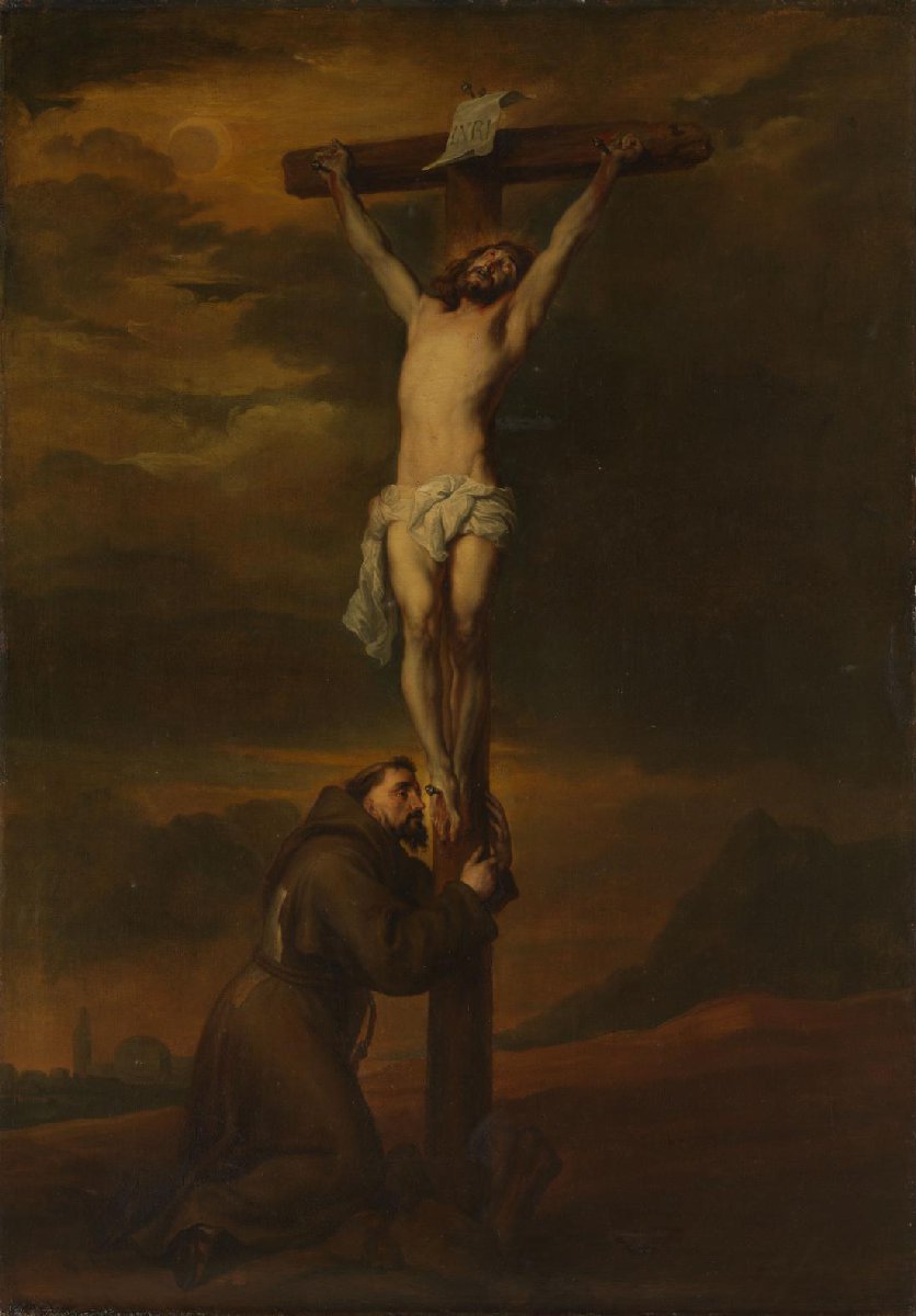 St Francis Lamenting at the Foot of the Cross
