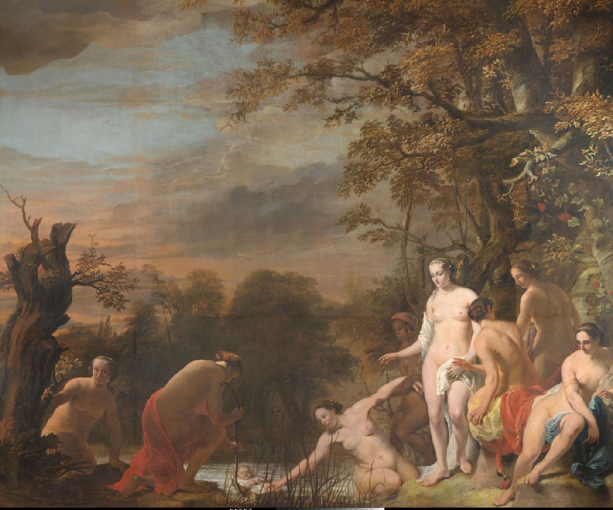 Pharoah's Daughter Discovers Moses in the Rush Basket