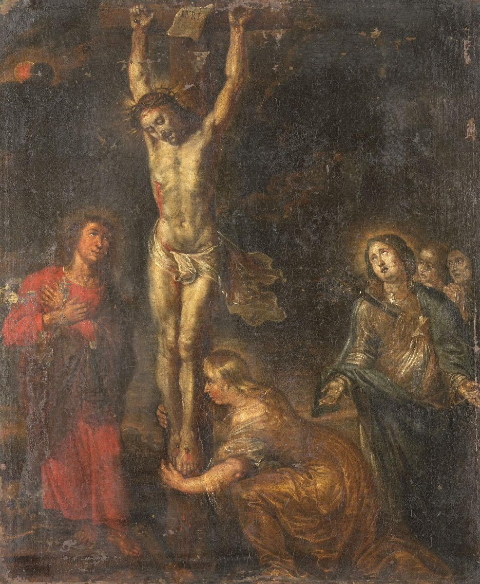 Christ on the Cross, with the Mother of Sorrows and Saints John the Evangelist and Mary Magdalene