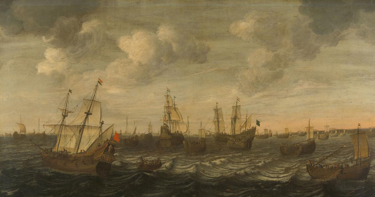 The Dutch Herring Fleet at the fishing grounds