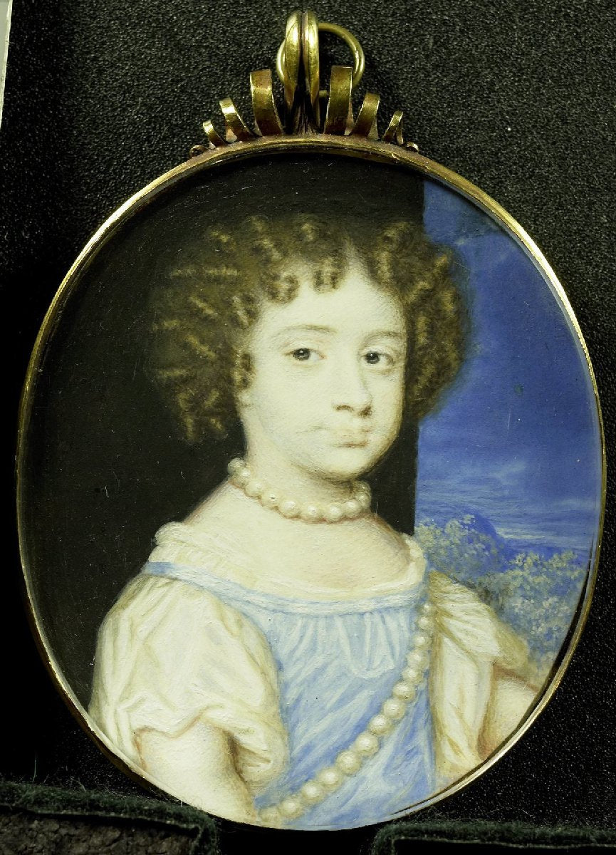 Portrait of Maria Stuart (1662-95), the Future Wife of William III, as Child