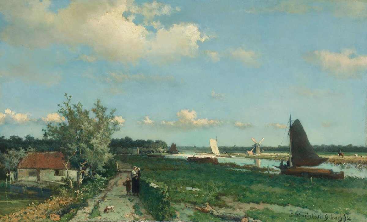 The Trekvliet Shipping Canal near Rijswijk, known as the ‘View near the Geest Bridge’