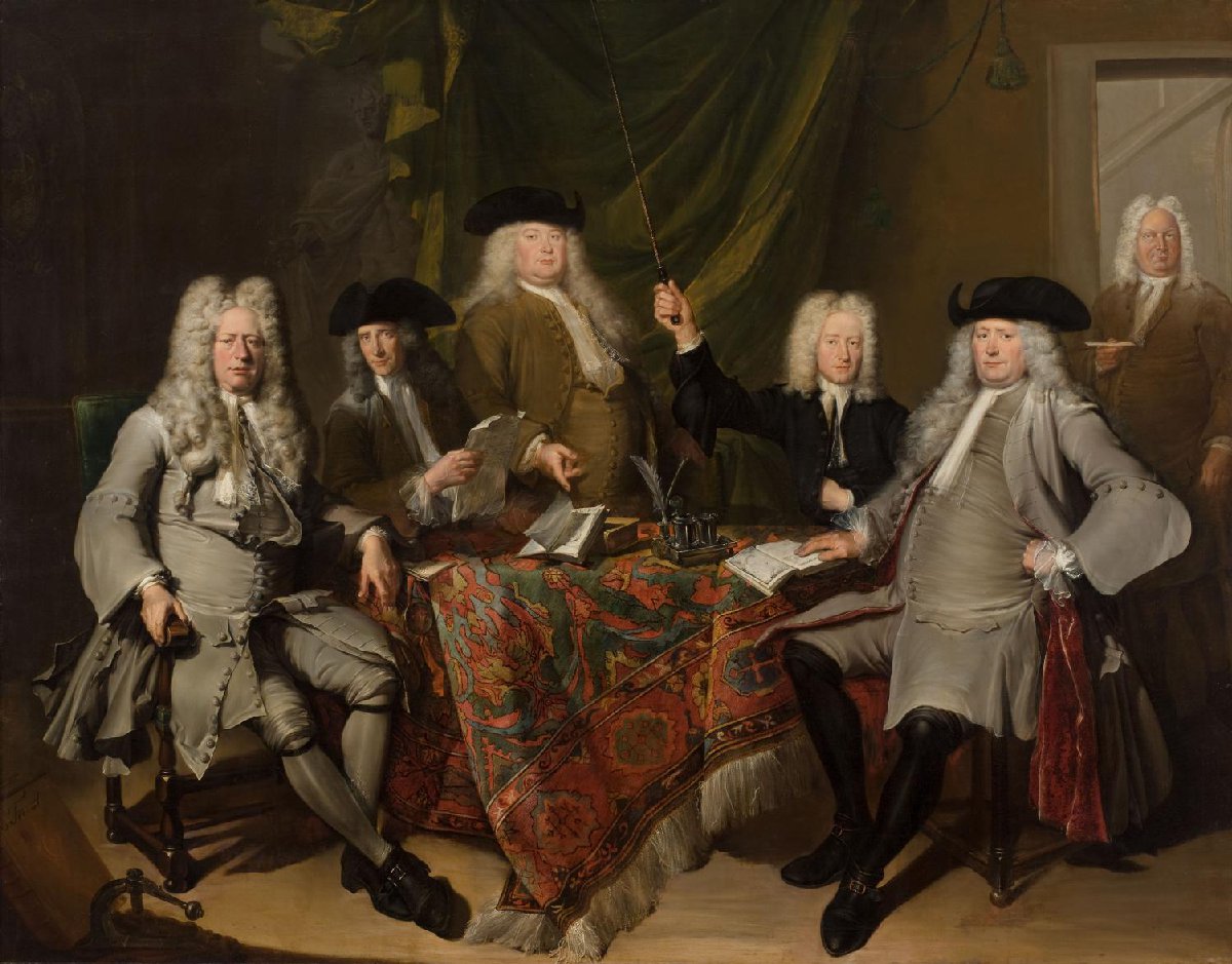 Portret van de inspecteurs van het Collegium Medicum