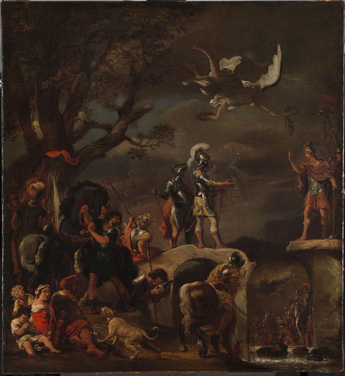 The Peace Negotiations between Claudius Civilis and Quintus Petillius Cerealis on the Demolished Bridge.