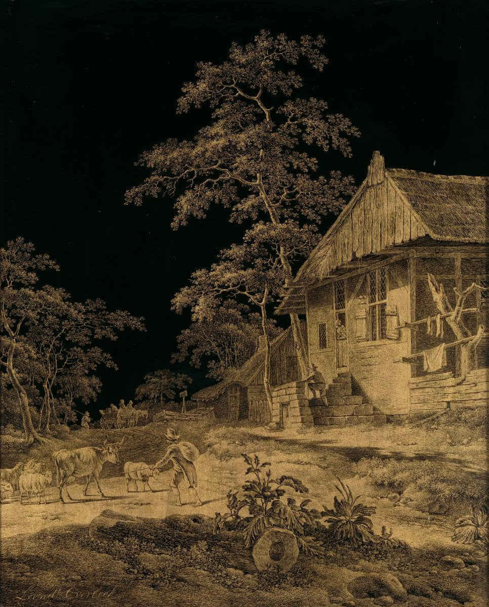 Shepherd at a Farmstead