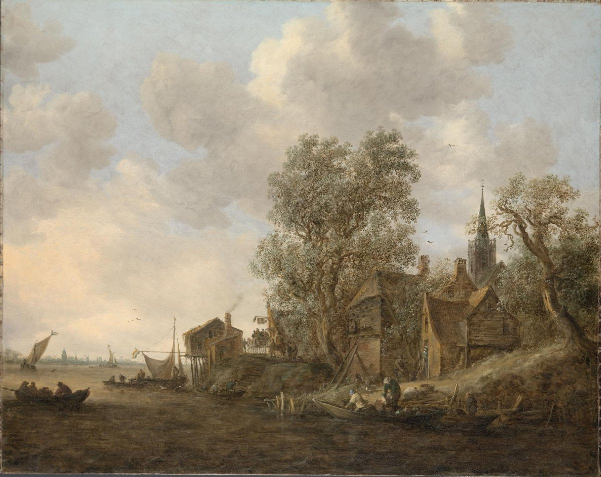 View of a Town on a River