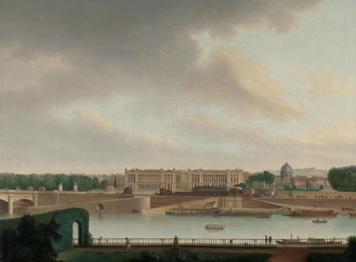 Het uitzicht vanuit de Bataafse ambassade in Parijs