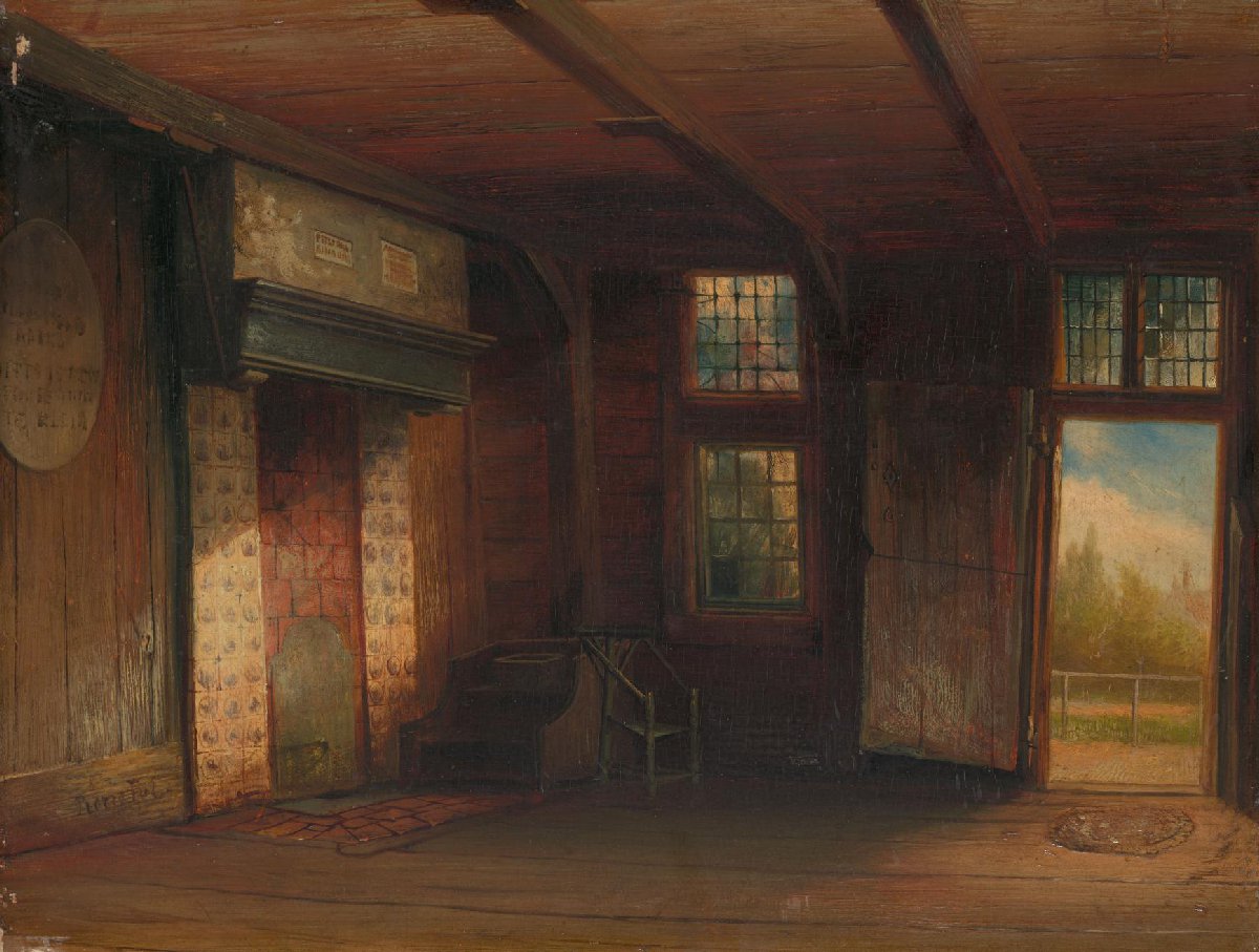 Interieur van het Tsaar Peterhuisje te Zaandam