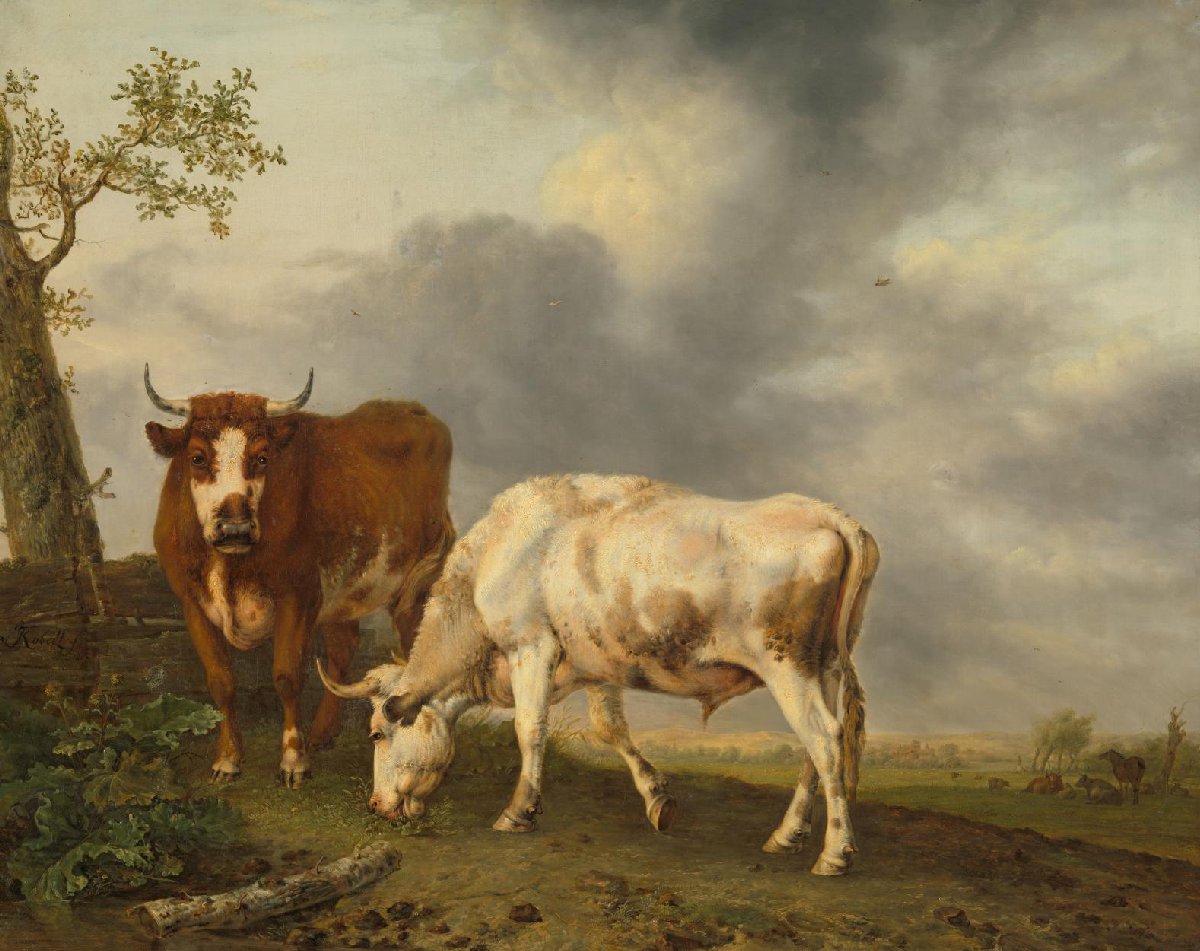 Oxen in the Meadow