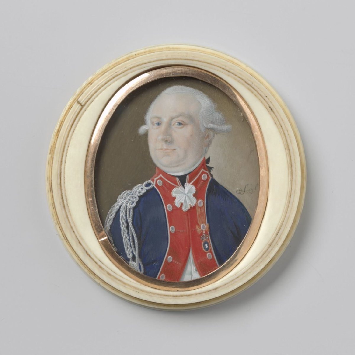 Portret van een officier, vermoedelijk R.T. van Kruissen