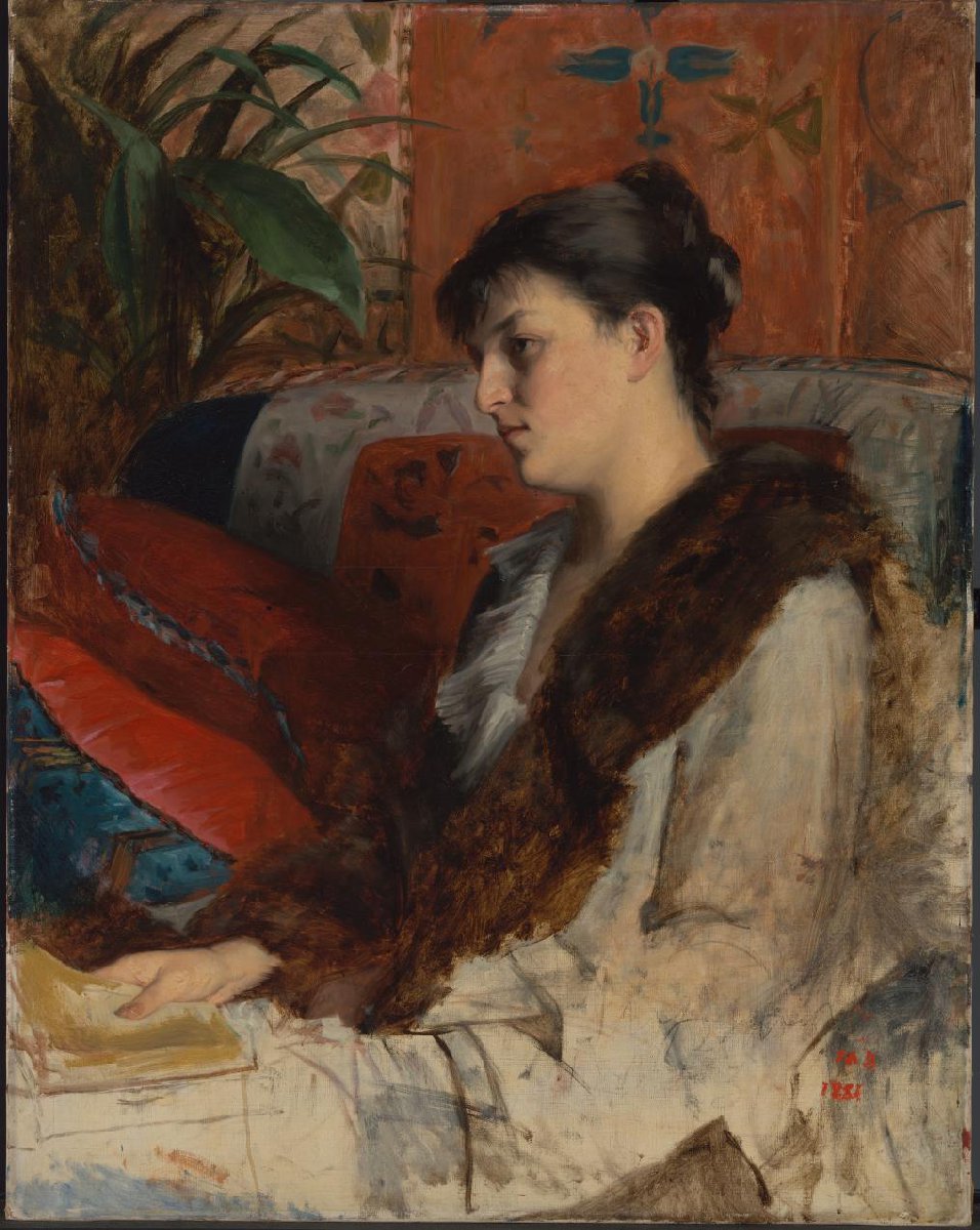 Portret van Alexandrine Patchenko, de schoonzuster van de schilderes