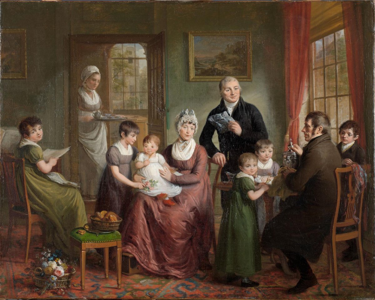 Portrait of the Family of Adrianus Bonebakker with Dirk L. Bennewitz