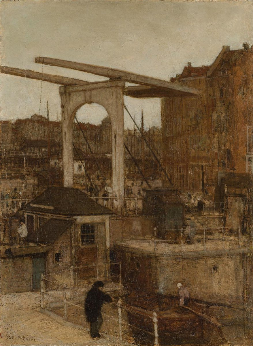 The Nieuwe Haarlemse Sluis at the Singel, known as ‘Souvenir d’Amsterdam’