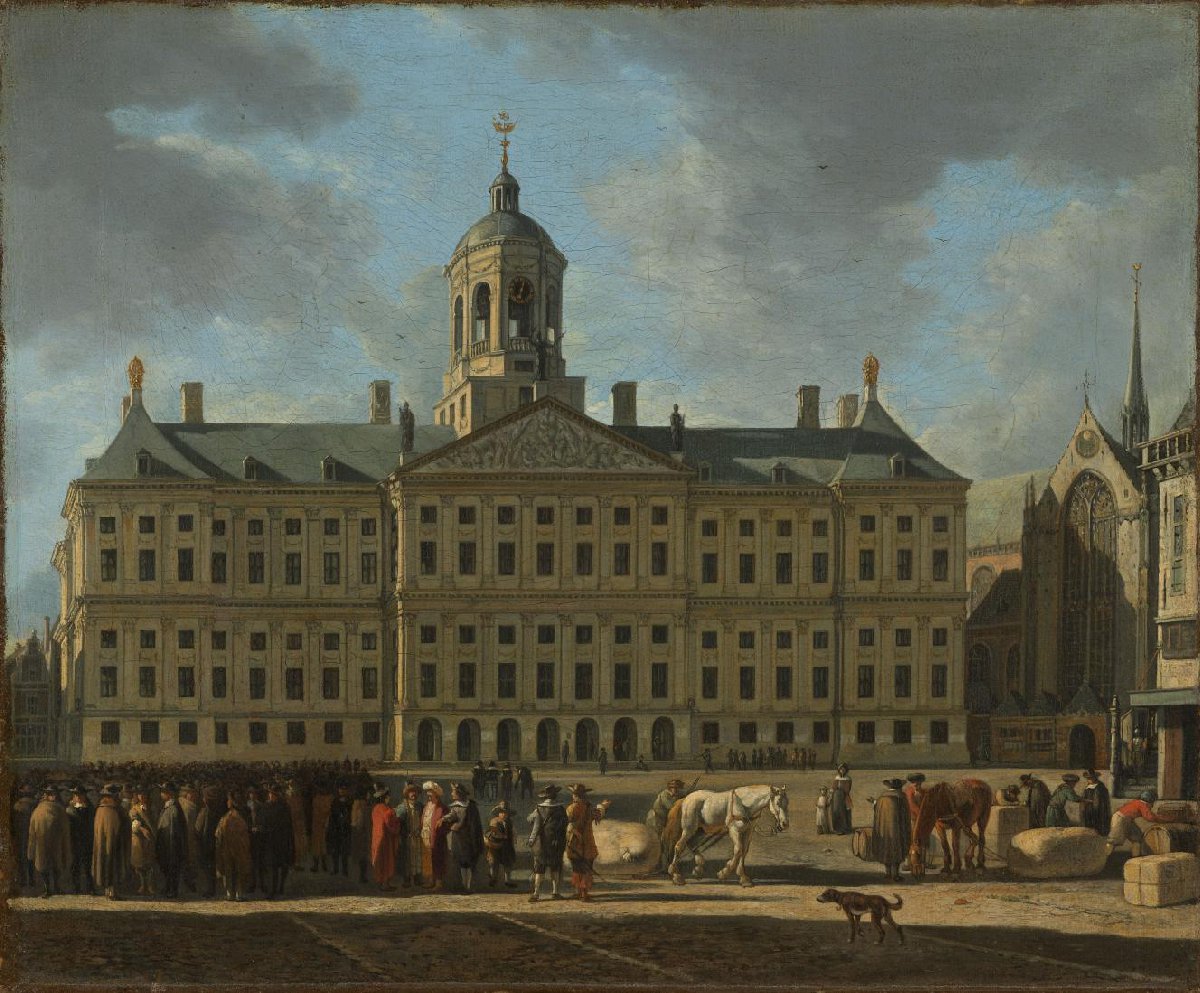 Het stadhuis op de Dam in Amsterdam