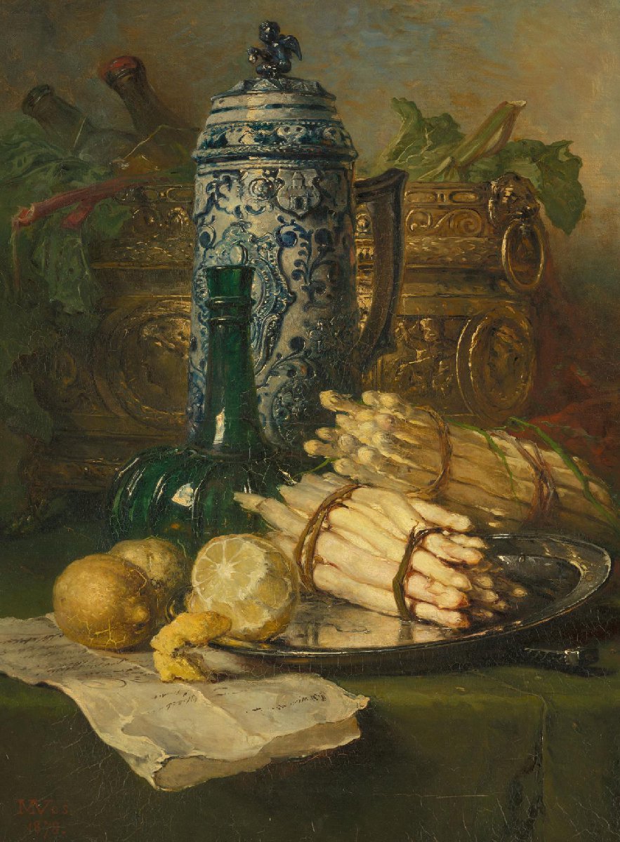 Stilleven met kan van steengoed