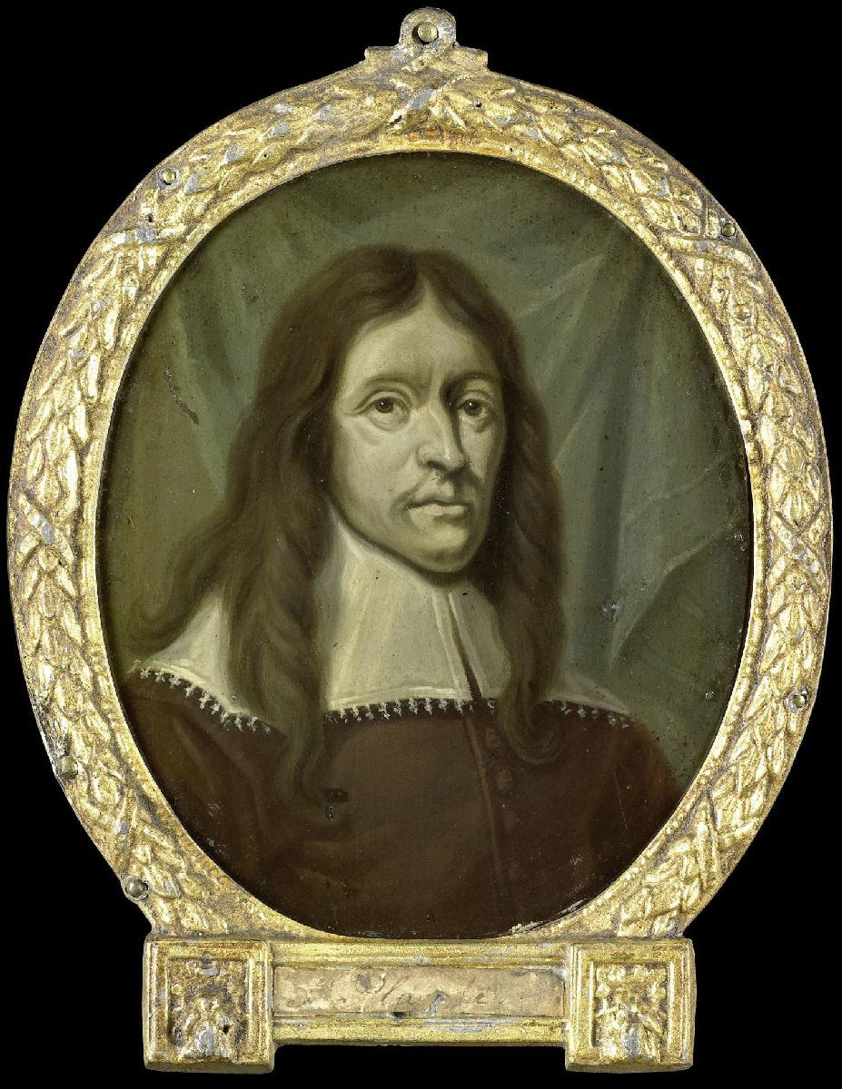 Portrait of Simon Abbes Gabbema, Historian of Friesland in Leeuwarden