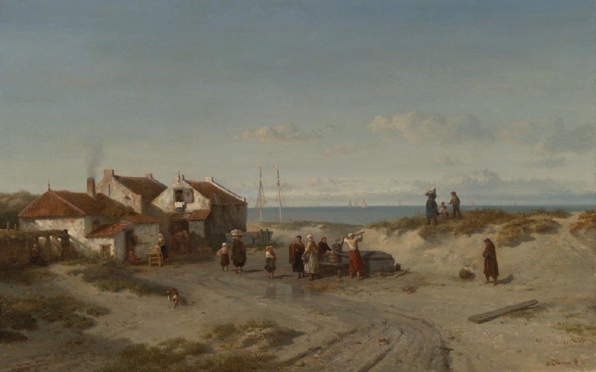 Strandgezicht bij Noordwijk aan Zee