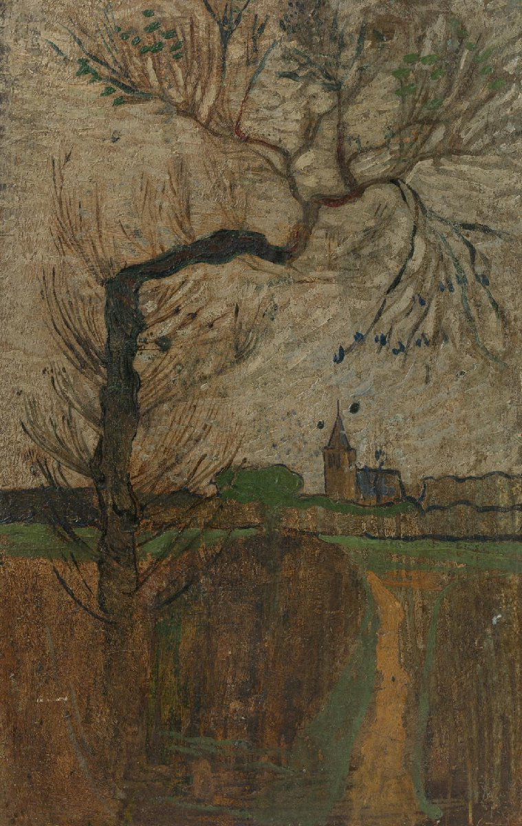 Foothpad with Willow and a Village on the Horizon