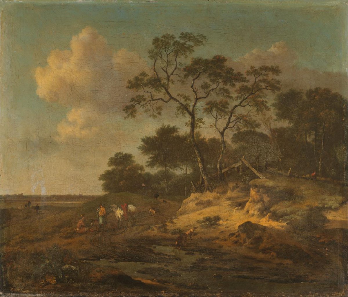 Dune Landscape with Hunters Resting