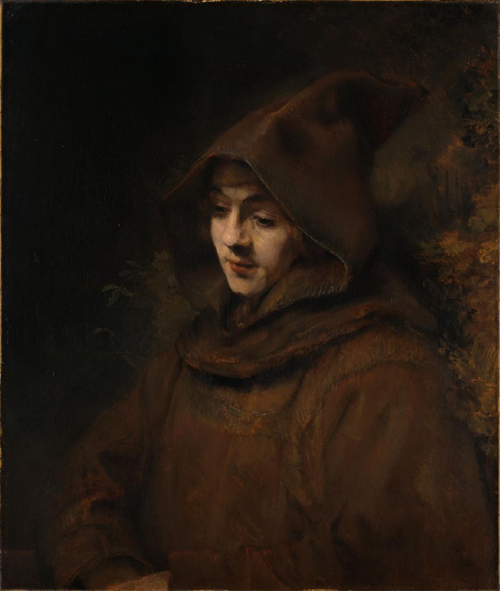 Rembrandts zoon Titus in monniksdracht