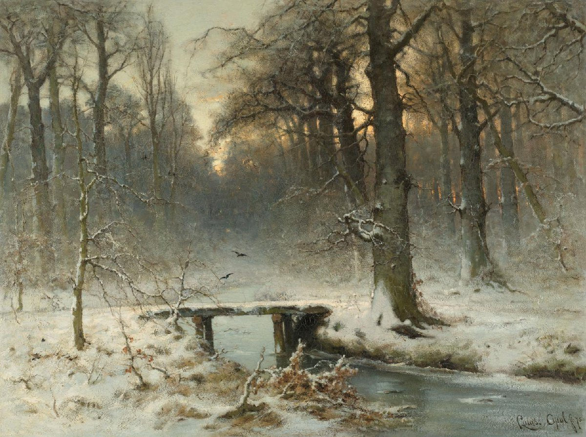 A January Evening in the Woods of The Hague