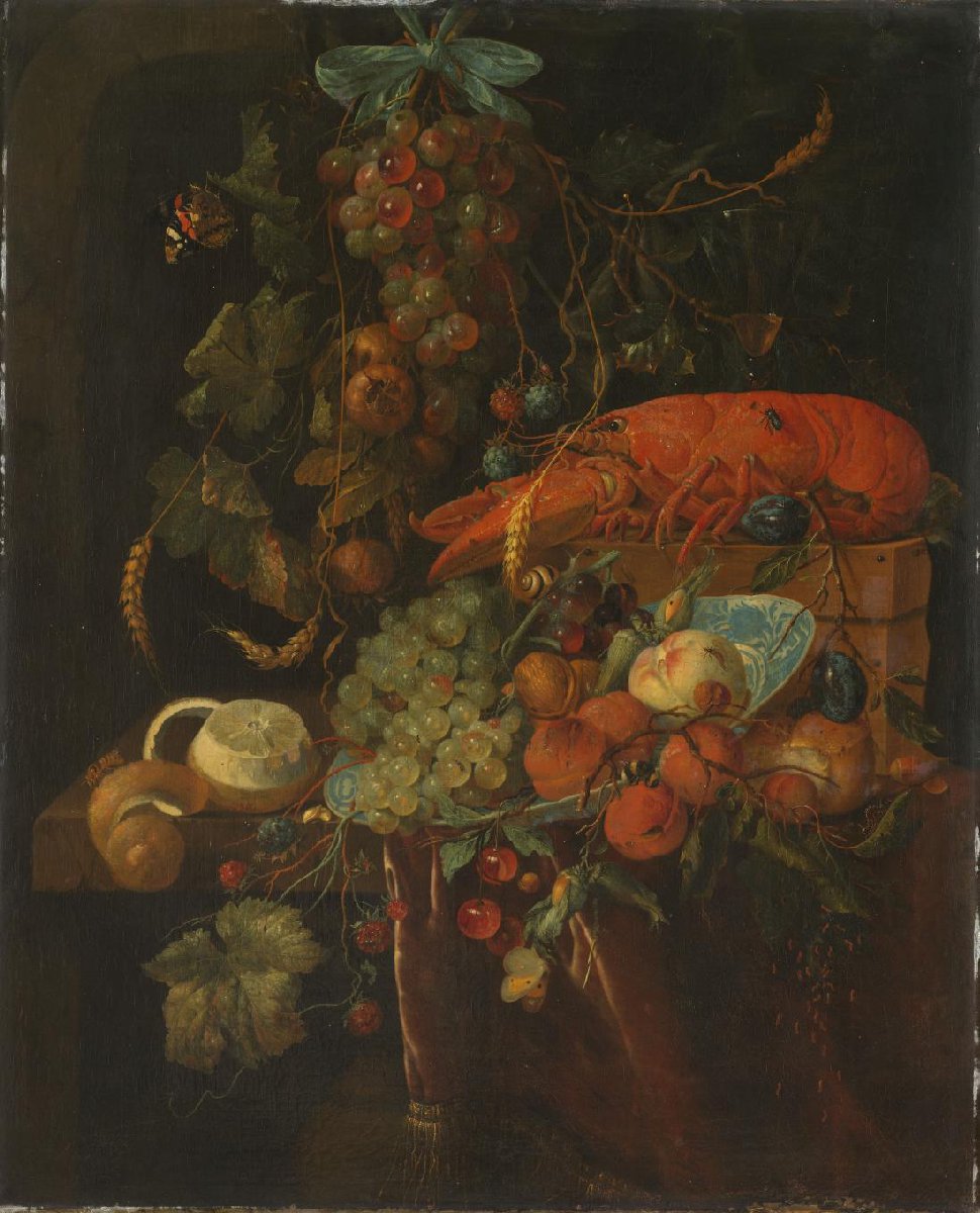 Still Life with Fruit and a Lobster