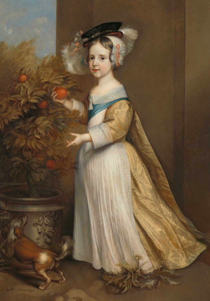Portret van Willem III (1650-1702), Prins van Oranje, als kind