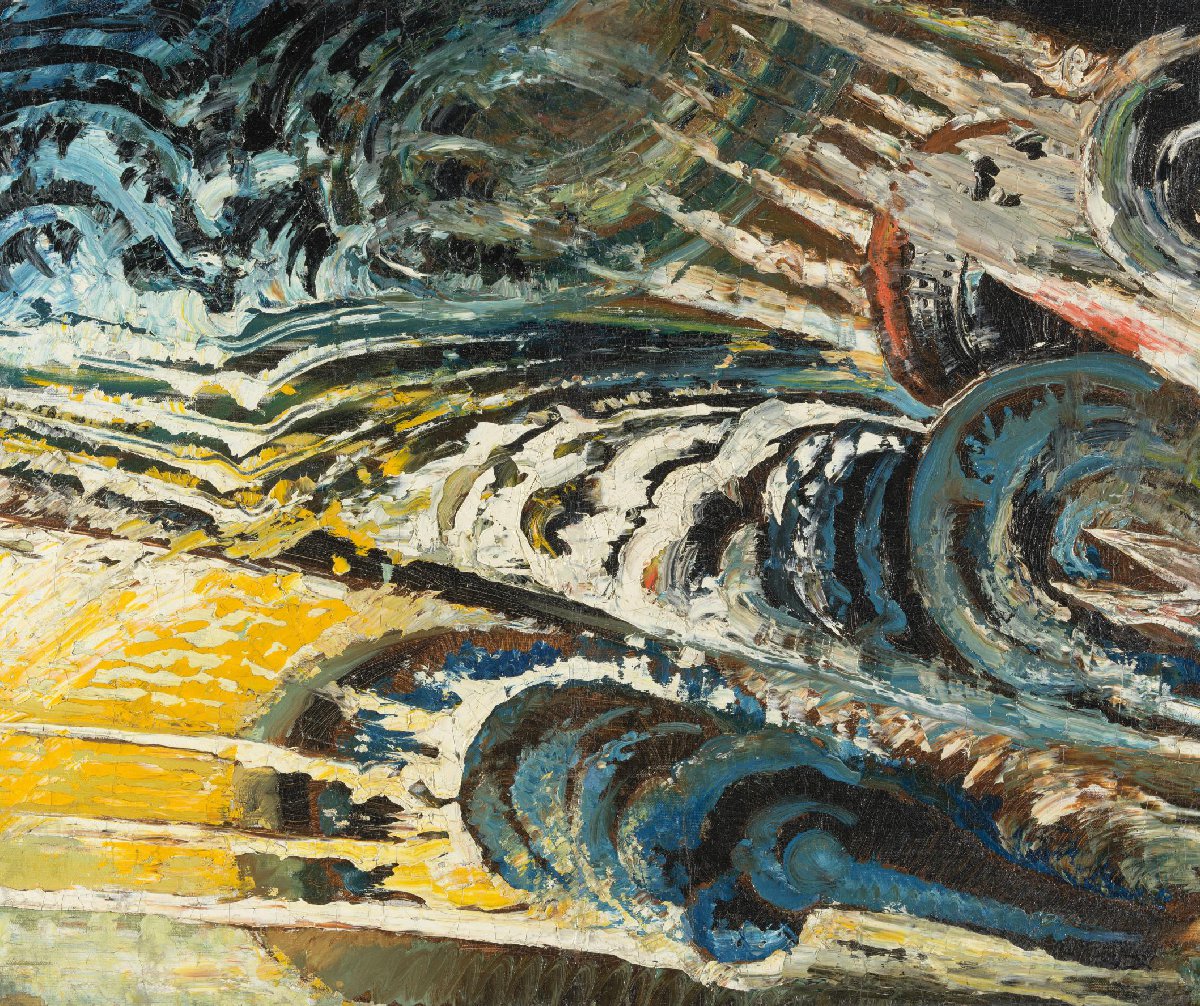Abstract-futuristische compositie