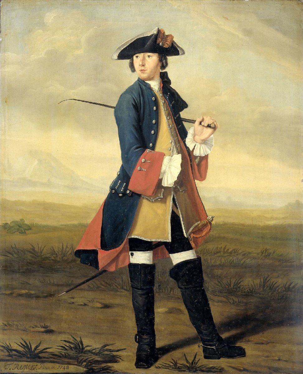 Portrait of Ludolf Backhuysen II, Painter, in the Uniform of the Dragoons