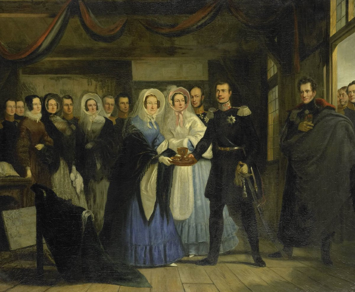 The Princess of Orange Receiving Alexander II (1818-1881), Grand Duke and Heir to the Throne of Russia, in the Czar Peter's House in Zaandam, 17 April 1839