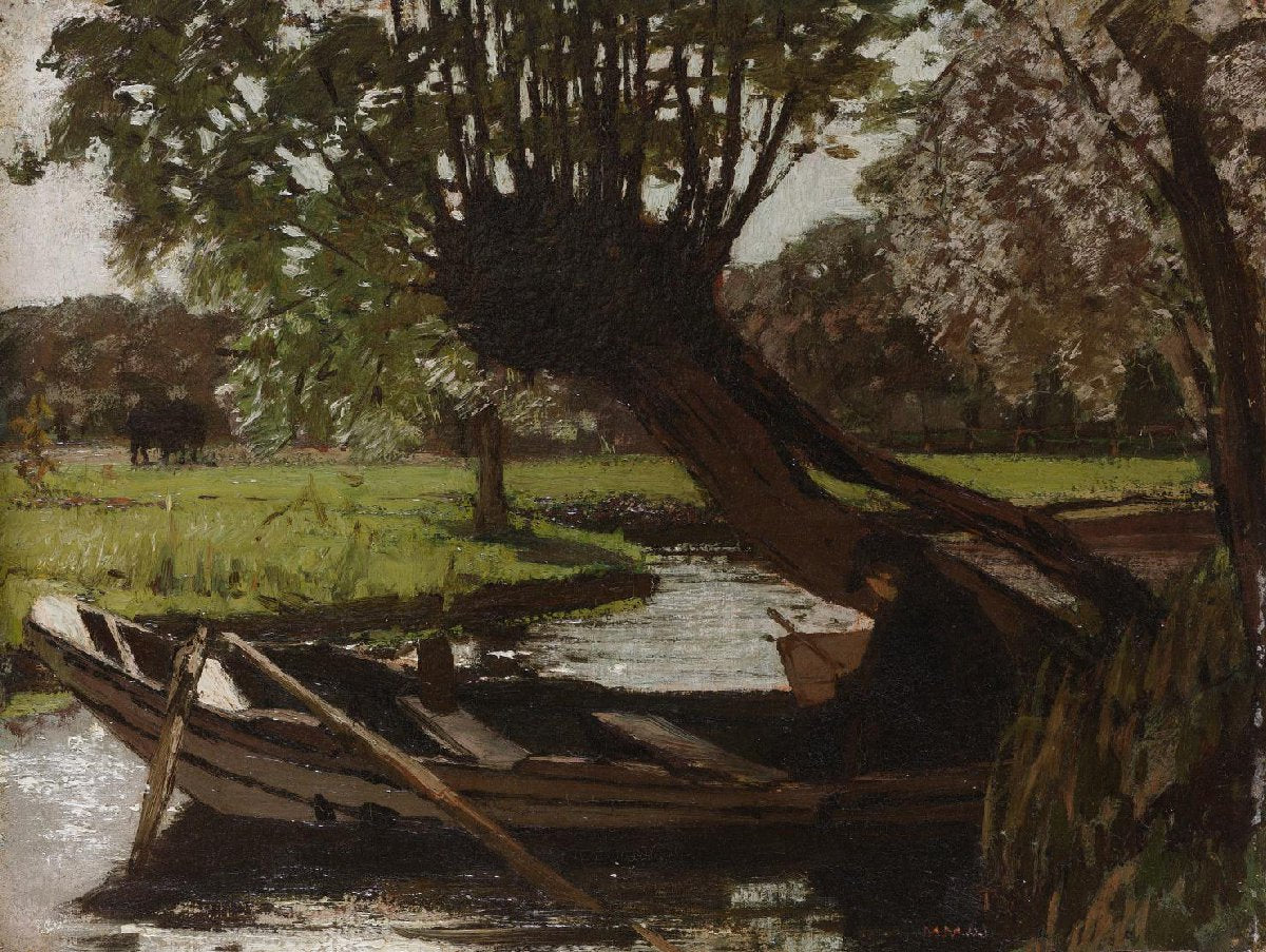 Boat with a Pollard Willow