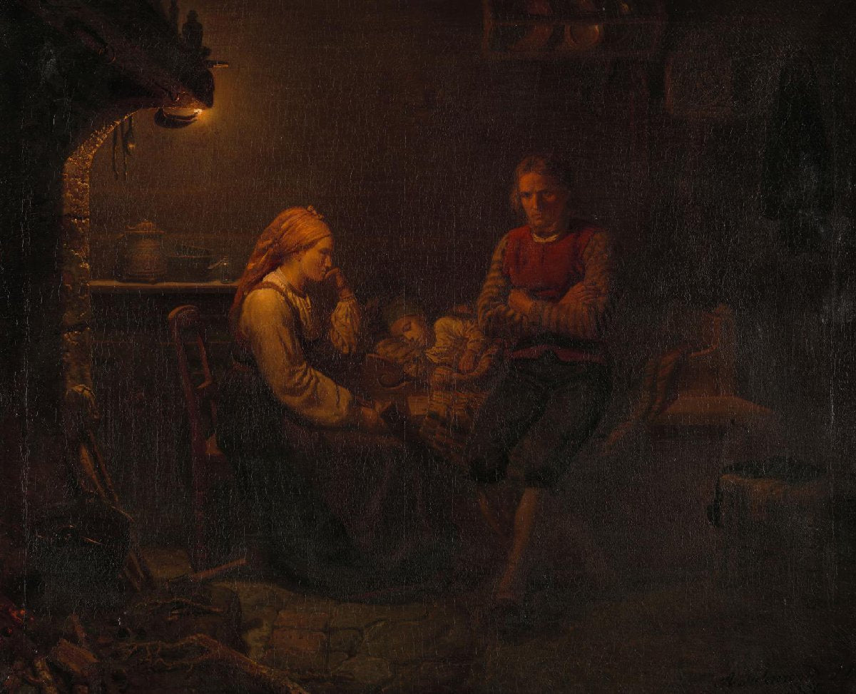 Ouders bij het ziekbed van hun kind