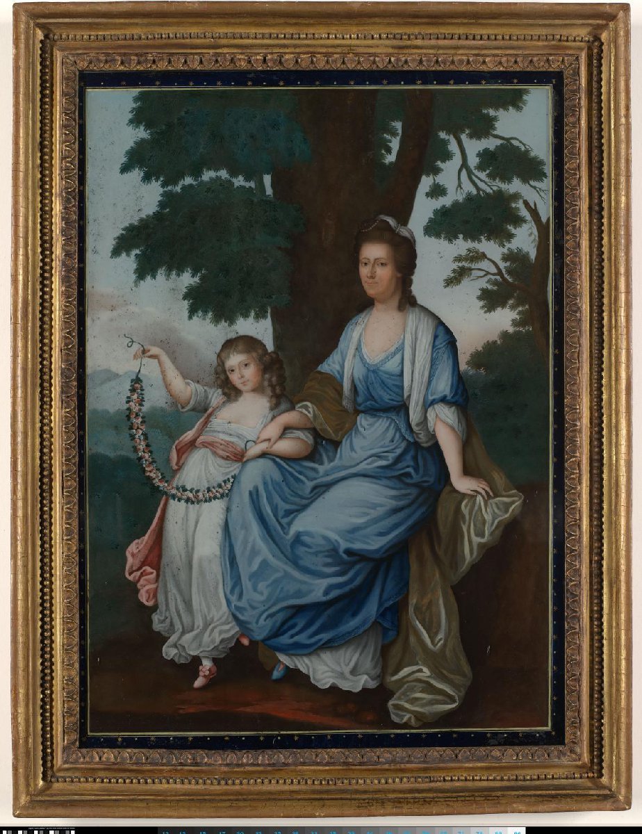 Portrait of Catharina Cornelia Geertruida van Braam Houckgeest, née Van Reede van Oudtshoorn, and her daughter Françoise