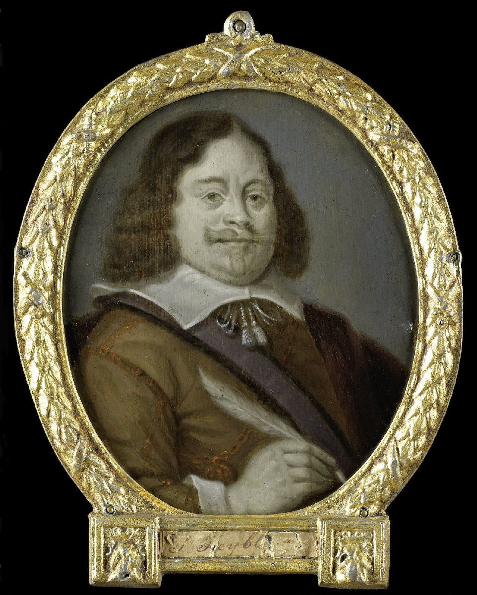 Portrait of Joannes Cools (born 1611), Jurist, Historian and Latin Poet in Hoorn