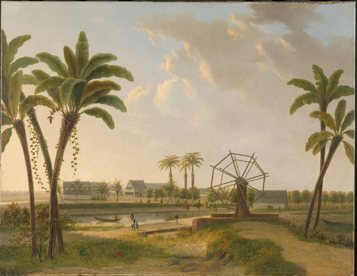 View of the Coffee Plantation Marienbosch in Surinam