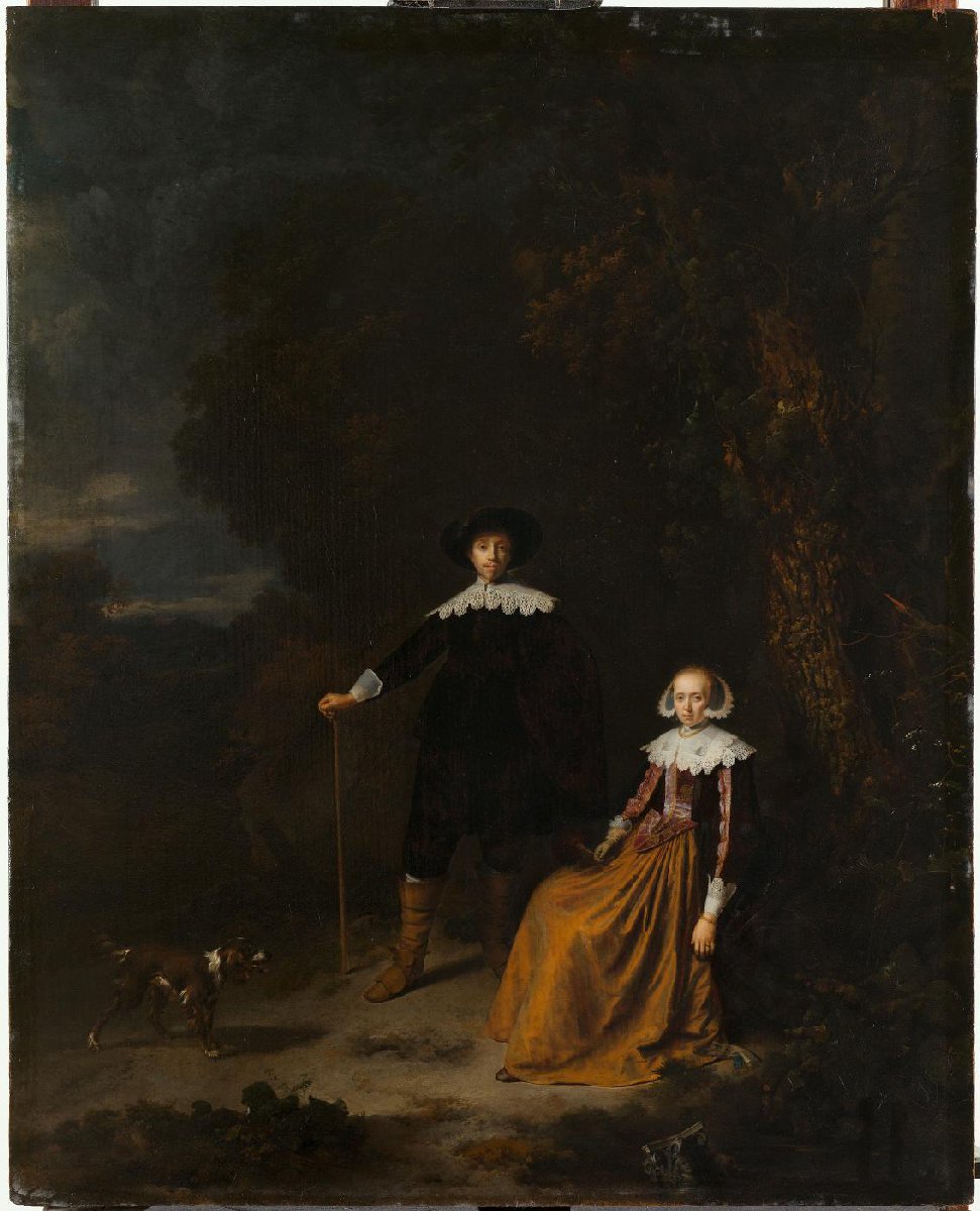 Portrait of a Couple in a Landscape