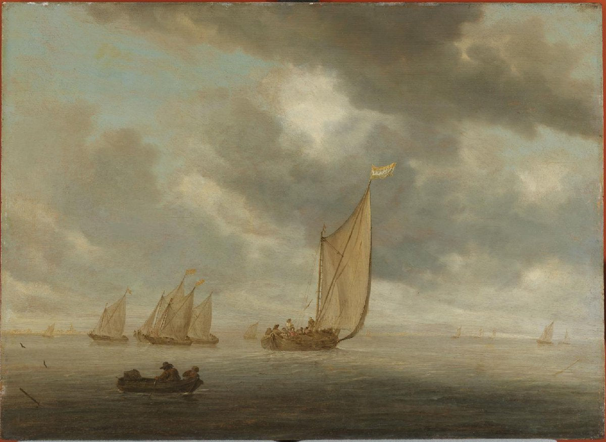 Sailing Vessels on an Inland Body of Water